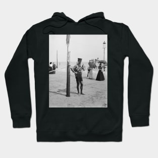 Brighton Beach Life Guard, 1906. Vintage Photo Hoodie